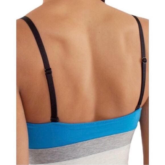 Lululemon Blue White & Black Stripe Contentment Triangle Tank Top, Size 8 - Picture 3 of 14